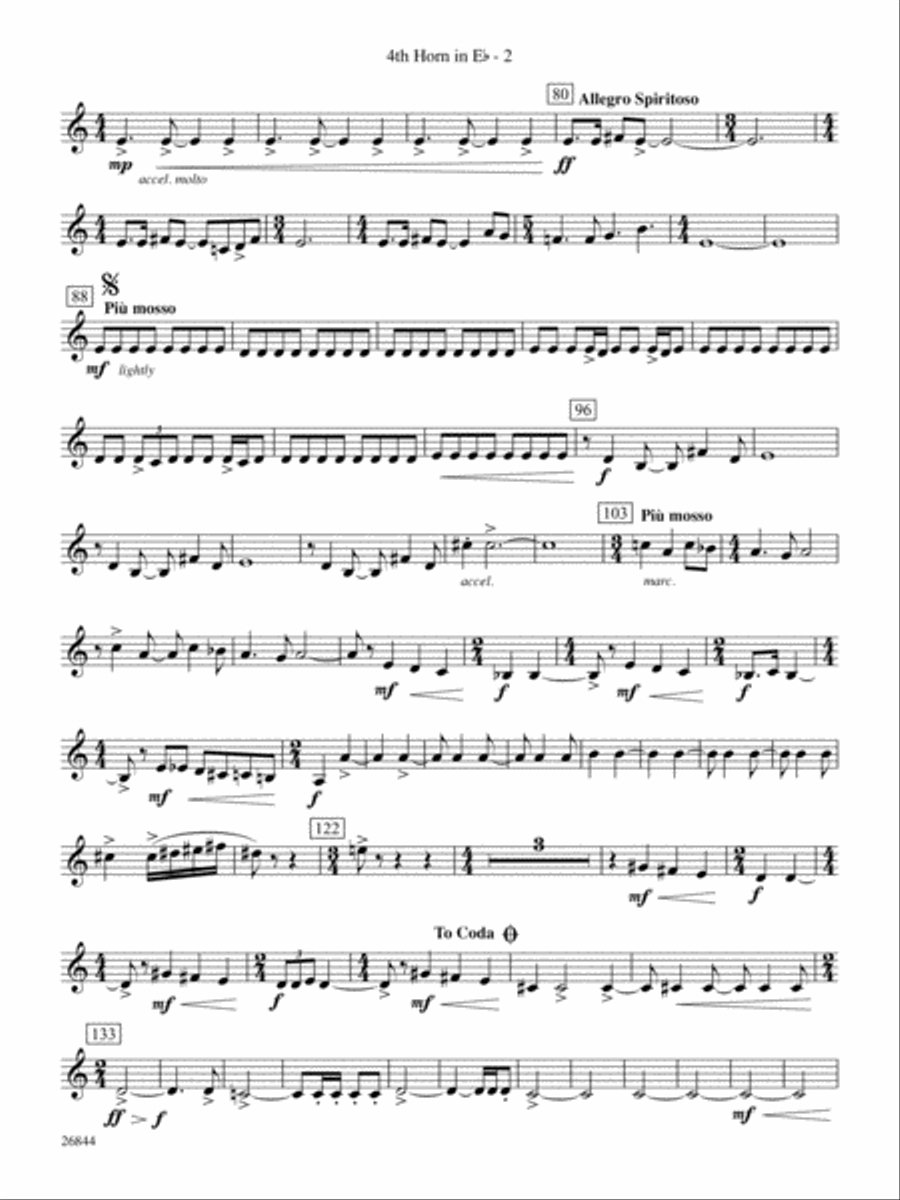 Foundation: (World Part) 4th Horn in E-flat Concert Band scores gallery preview page 2