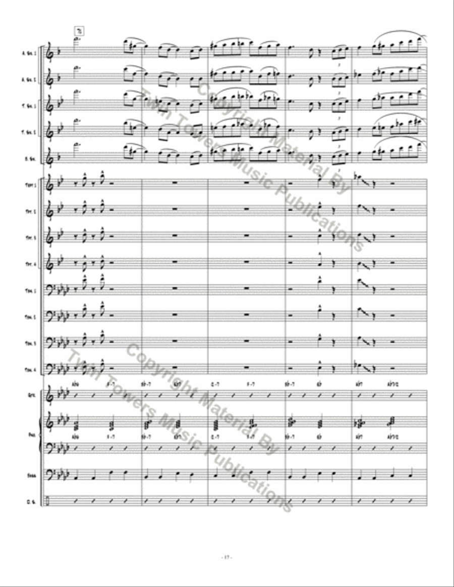Don't Get Caught Don't Get Caught Jazz Ensemble scores gallery preview page 17