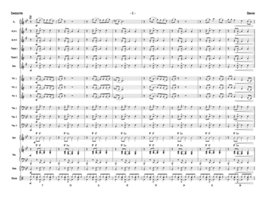 Domino (Score only) Jazz Ensemble scores gallery preview page 3