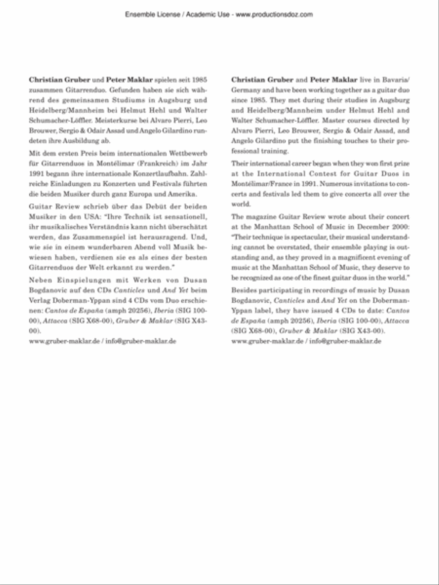 Sonates (K 54, K 432, K 11, K 381) Classical Guitar scores gallery preview page 2