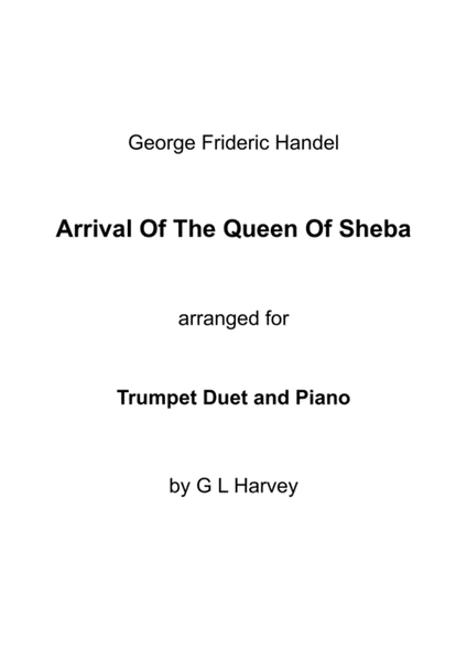 Arrival of the Queen of Sheba (Trumpet Duet with Piano Accompaniment) image number null