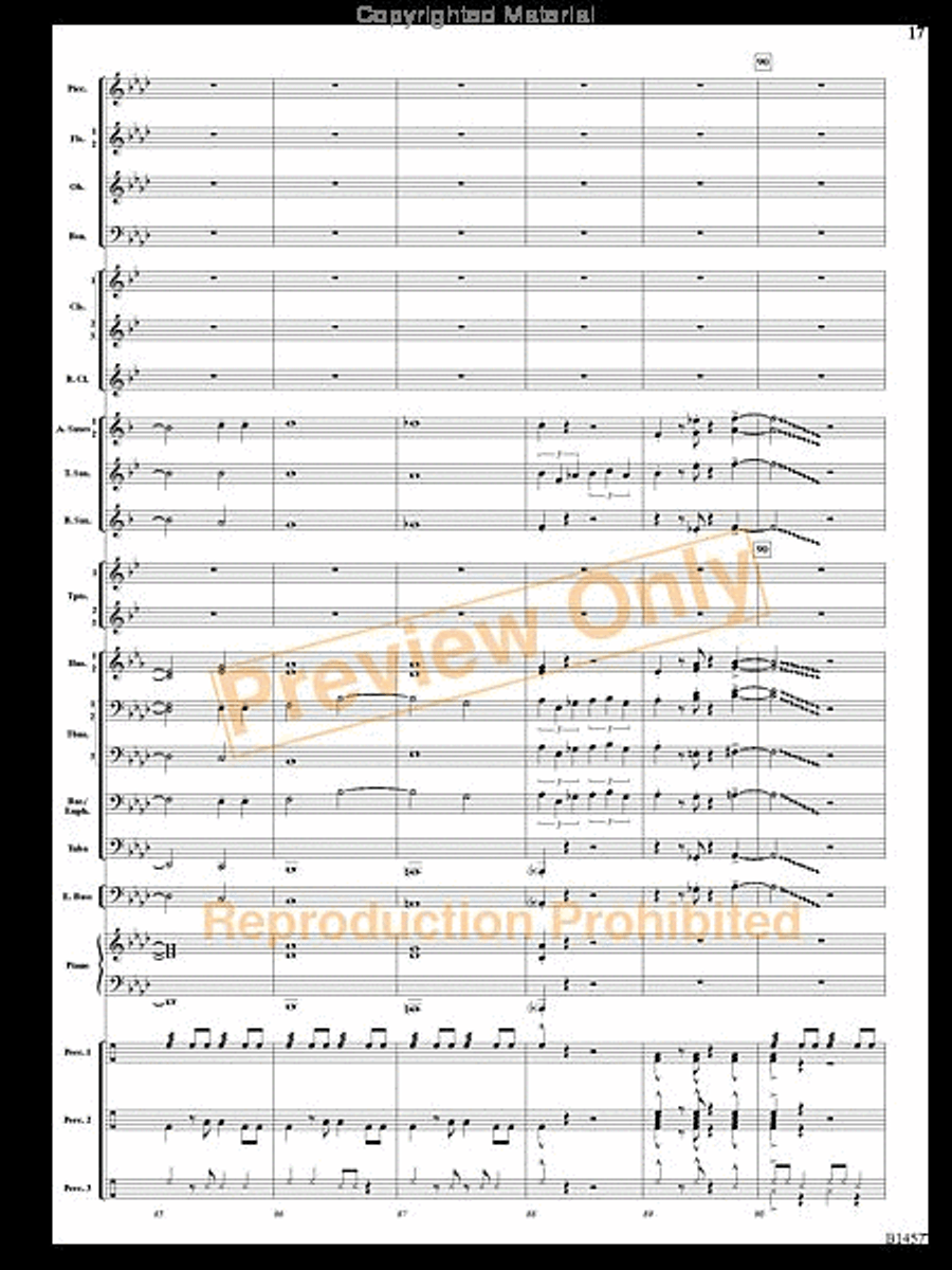 We Wish You a Mambo Christmas Concert Band scores gallery preview page 16