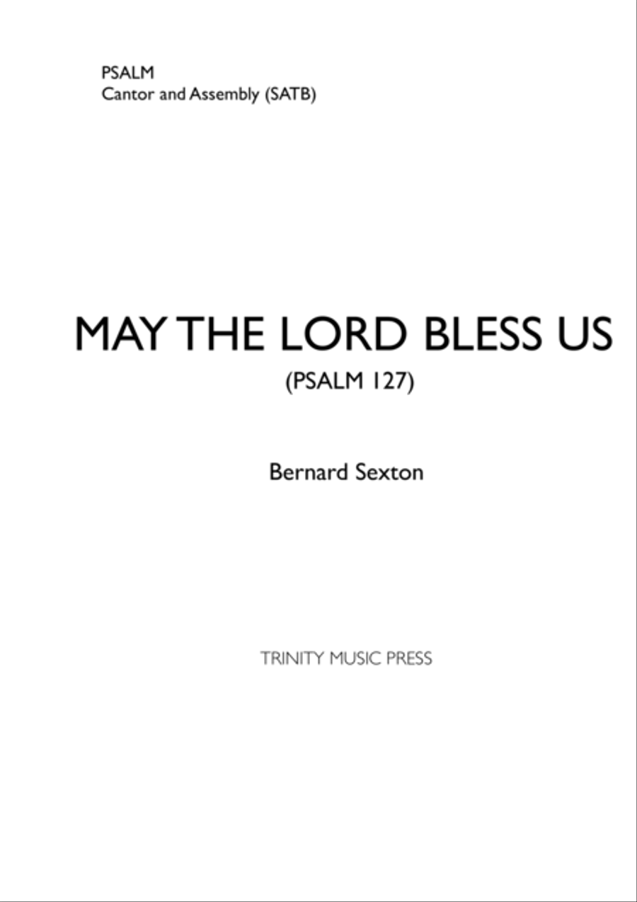 May the Lord Bless Us - Psalm 127 4-Part scores gallery preview page 1