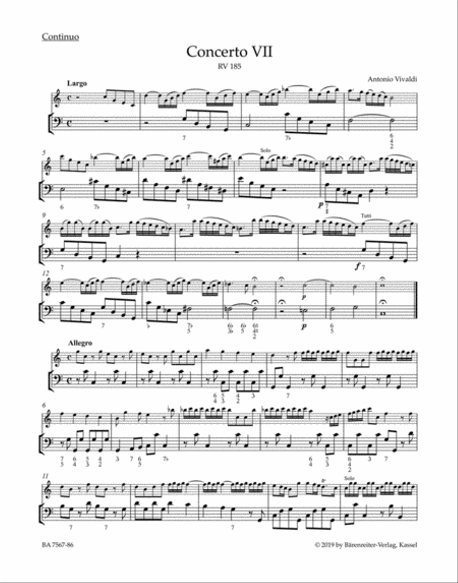 La Stravaganza, op. 4 Violin scores gallery preview page 1