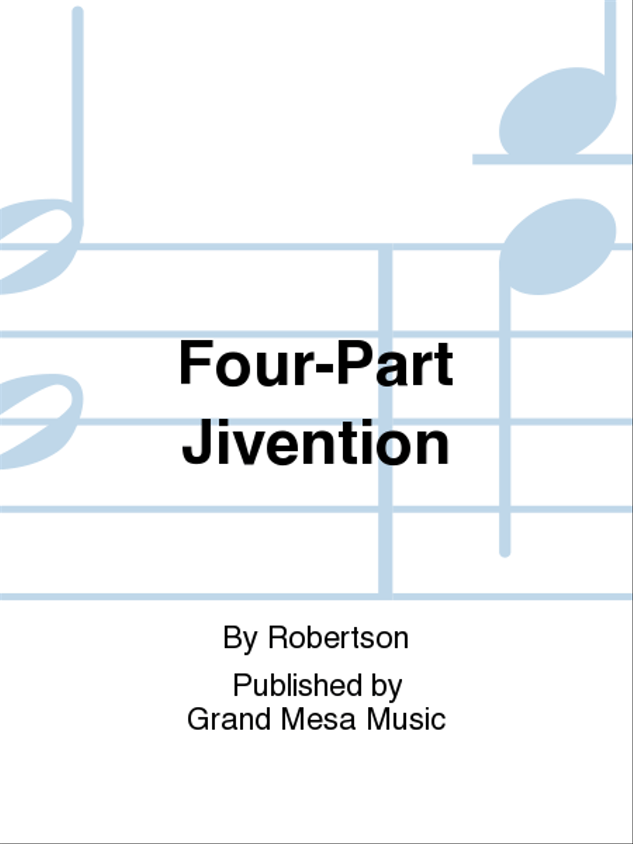 Four-Part Jivention Four-Part Jivention Saxophone Quartet scores gallery preview page 1