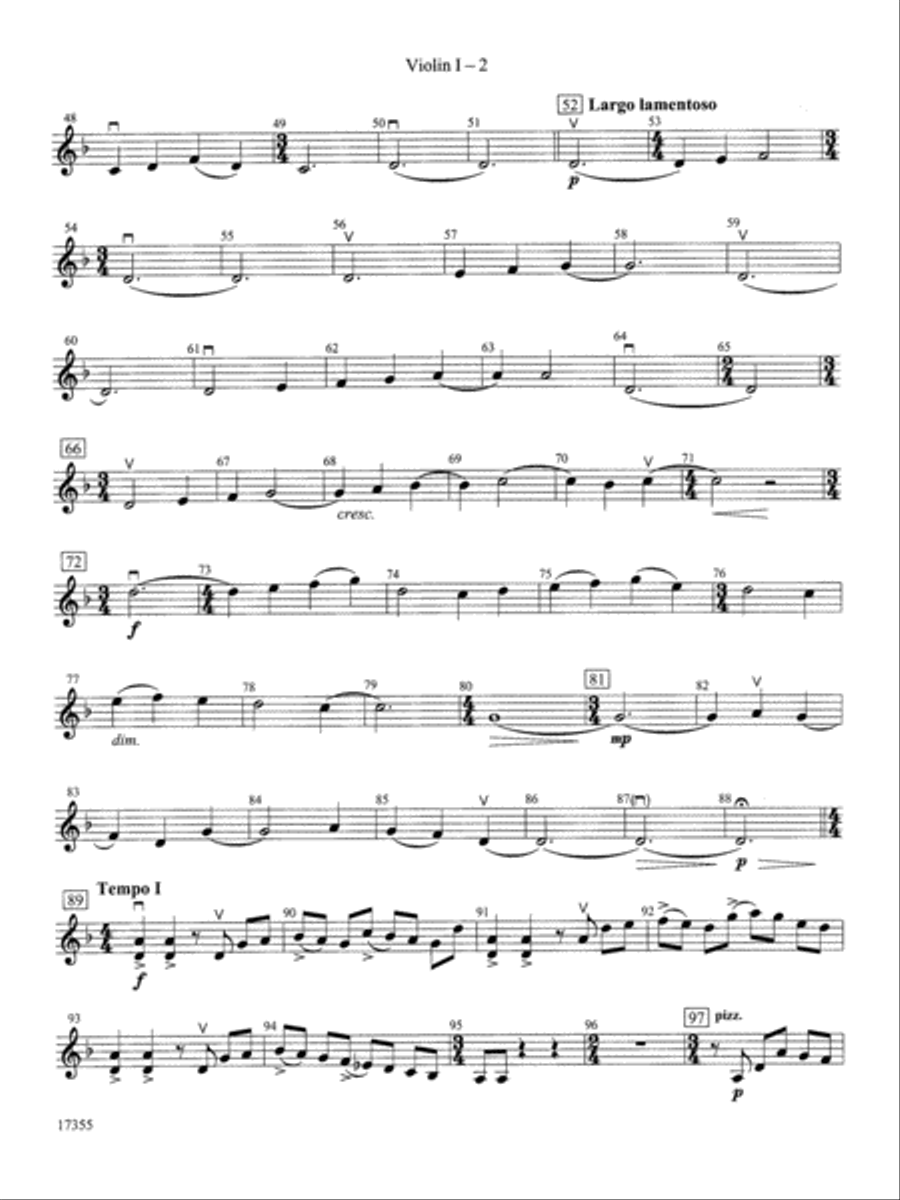 Mantras: 1st Violin String Orchestra scores gallery preview page 2