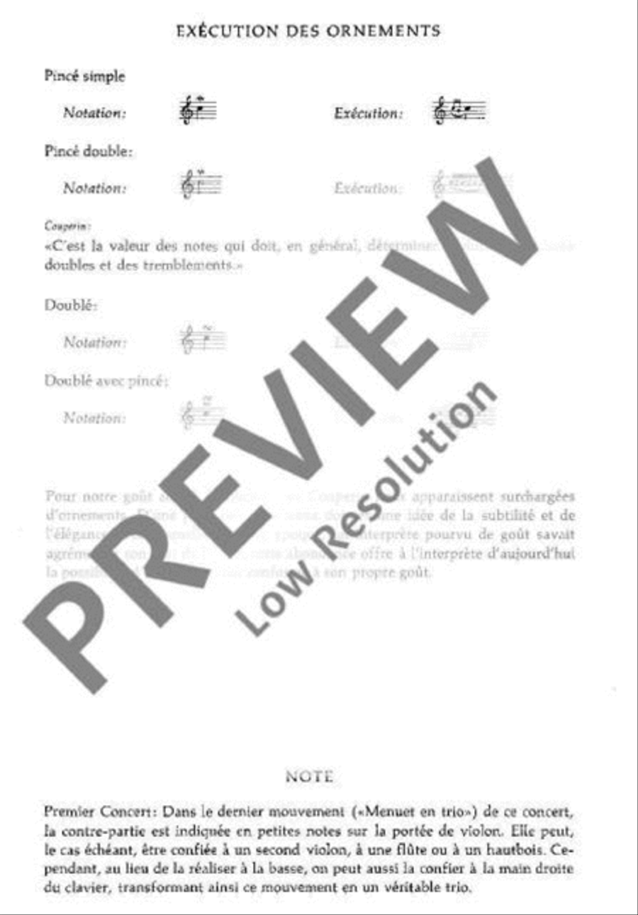 Concerts royaux Violin scores gallery preview page 6