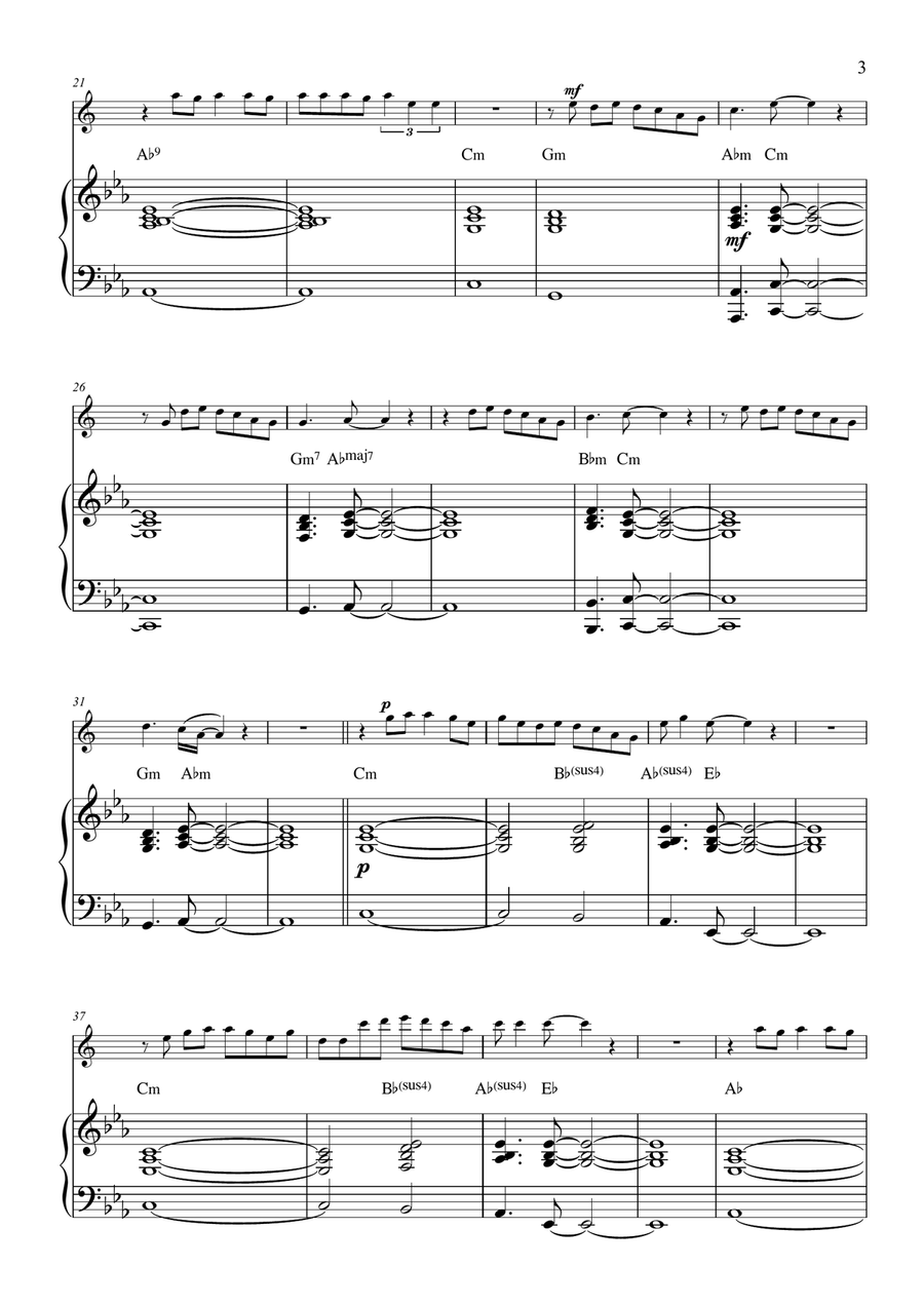 Bruises Alto Saxophone scores gallery preview page 3