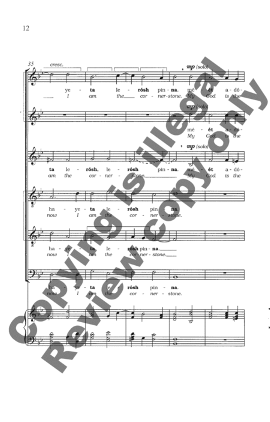 Odekha (Thank you, Lord) SSATBB scores gallery preview page 29