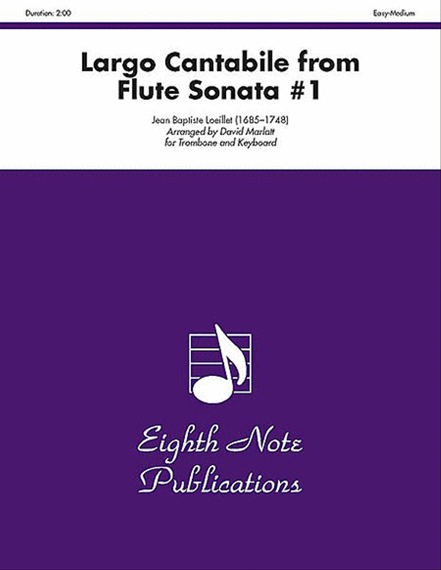 Largo Cantabile (from Flute Sonata #1) Small Ensemble scores gallery preview page 1
