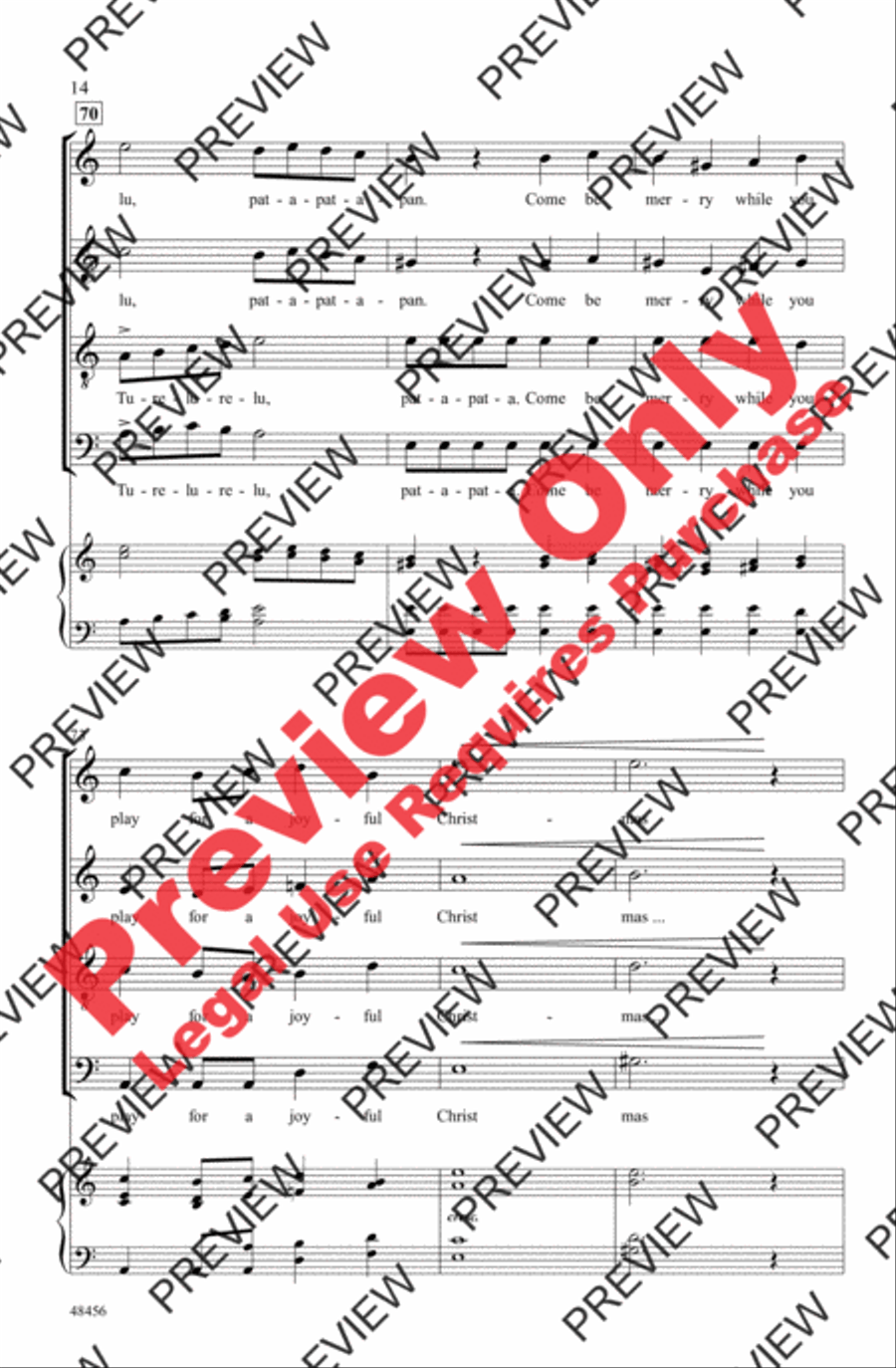 A Festive Pat-A-Pan 4-Part scores gallery preview page 14