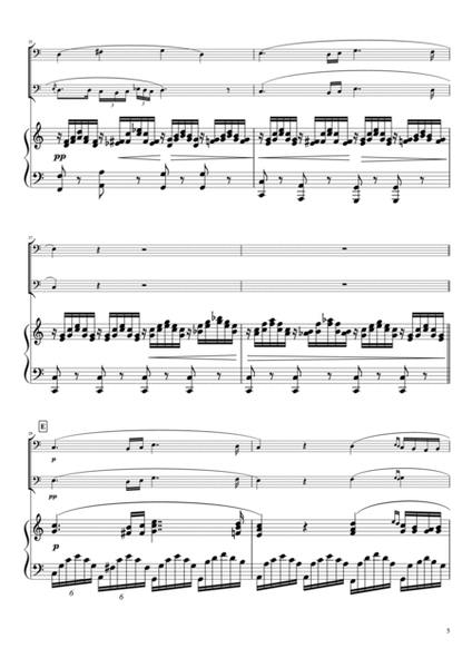 "Ave Maria"(Cdur) Piano trio / Cello duet