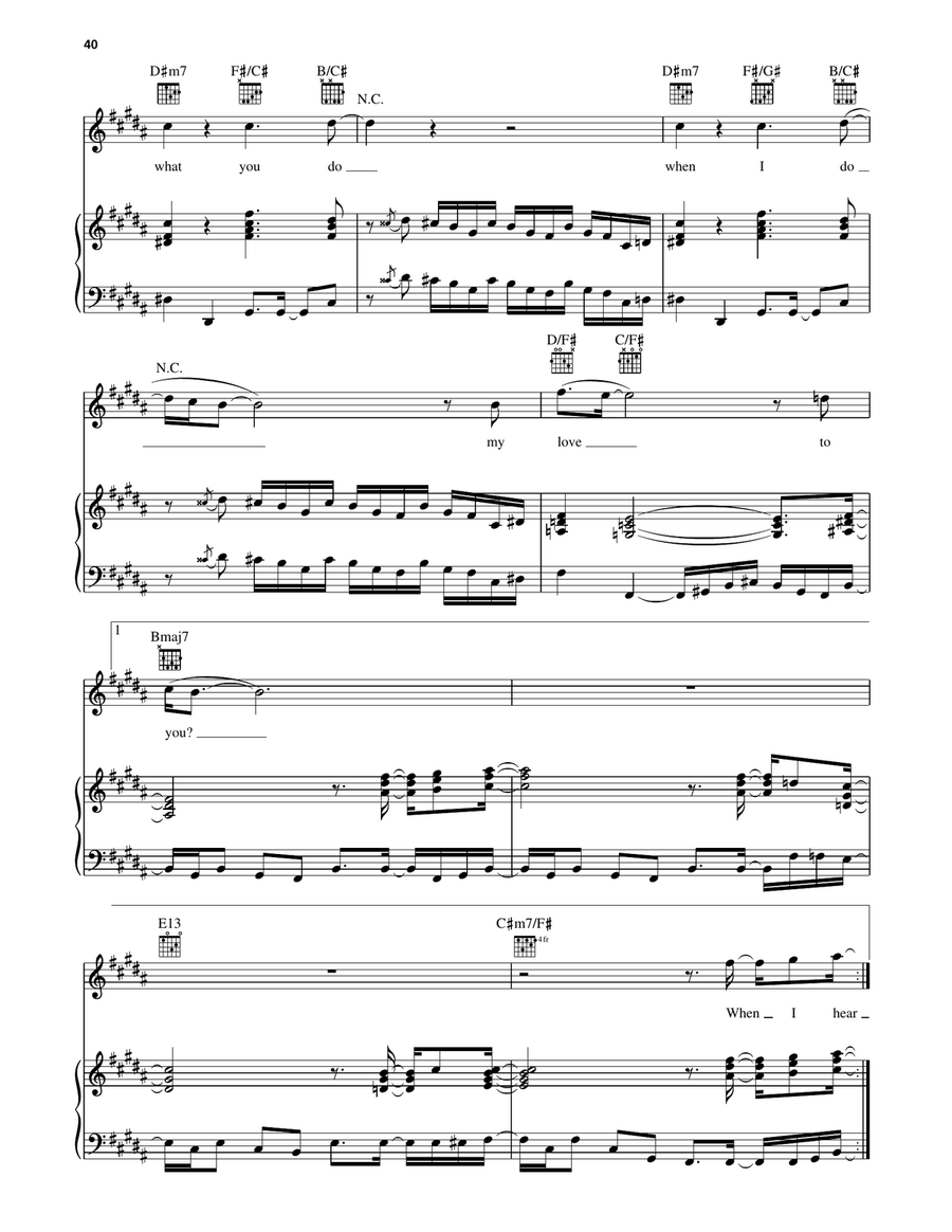 Do I Do Piano, Vocal, Guitar scores gallery preview page 3