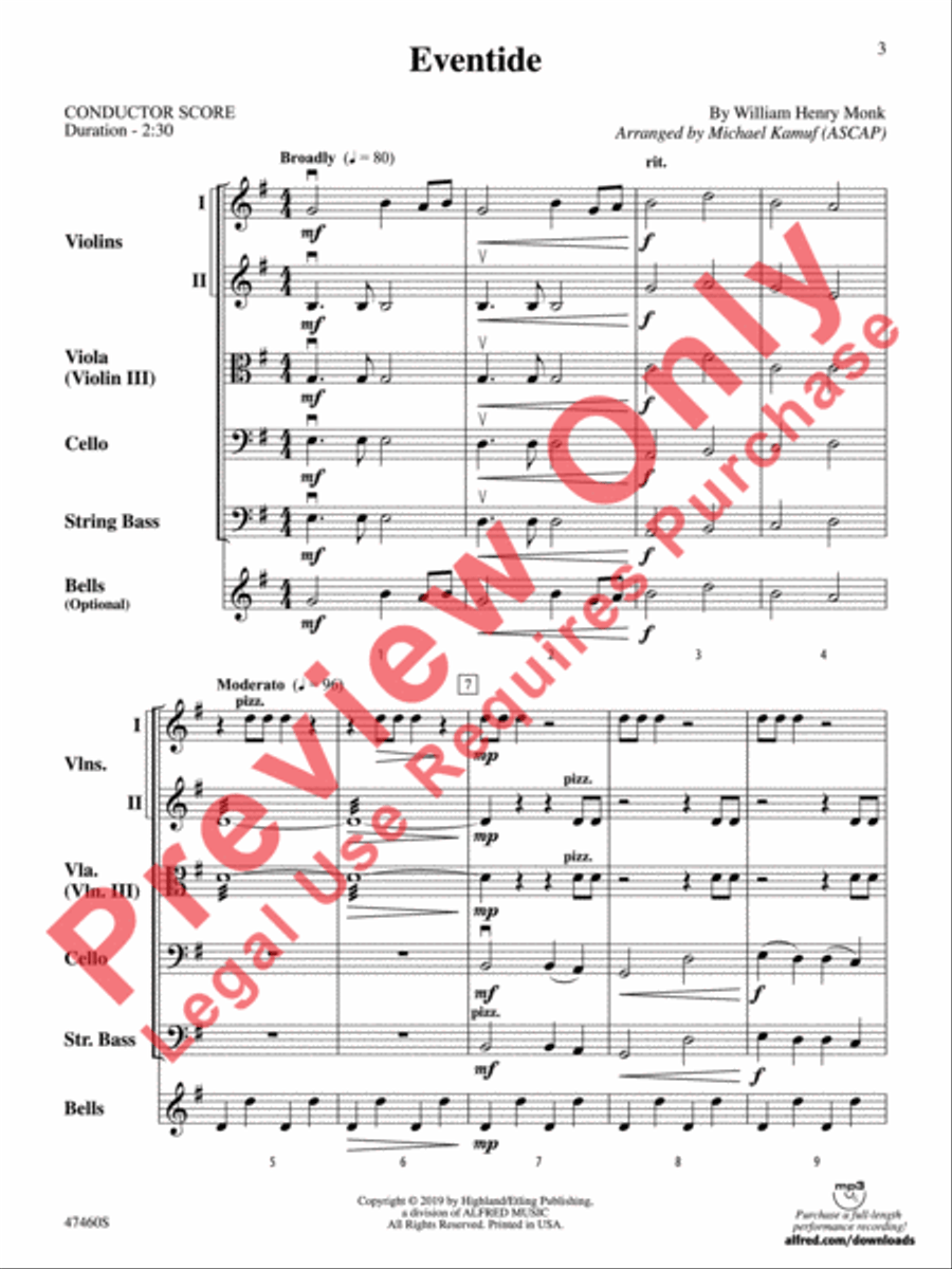 Eventide String Orchestra scores gallery preview page 4