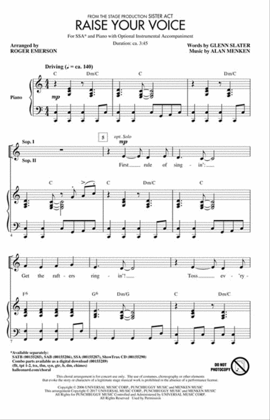 Raise Your Voice SSA scores gallery preview page 2