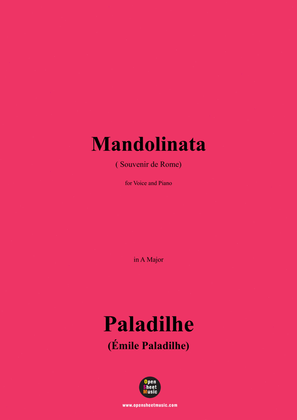 Paladilhe-Mandolinata( Souvenir de Rome),in A Major