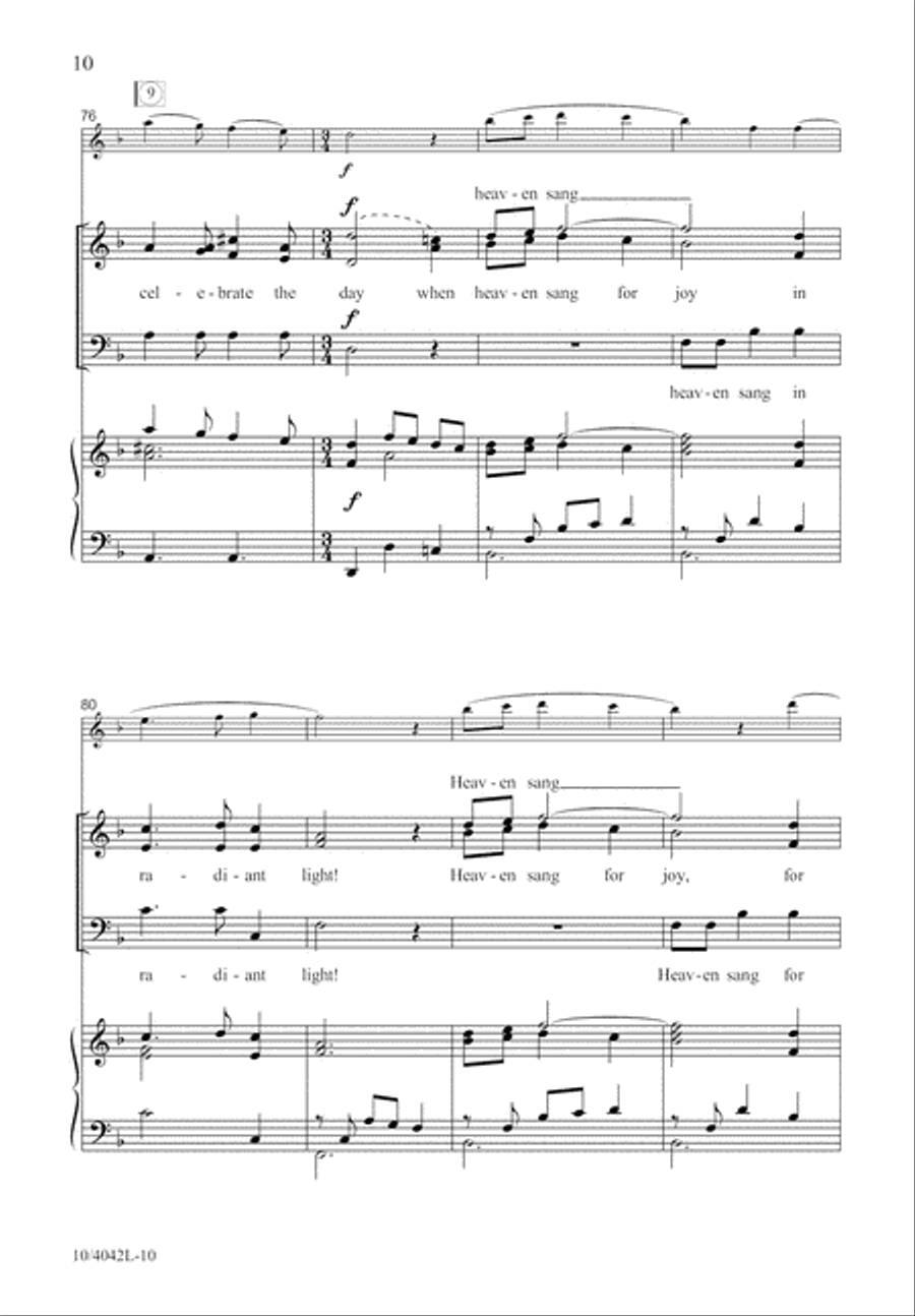 Heaven Sang for Joy Heaven Sang for Joy 3-Part scores gallery preview page 11