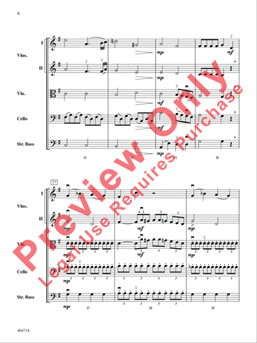 Sonata Pathetique String Orchestra scores gallery preview page 7