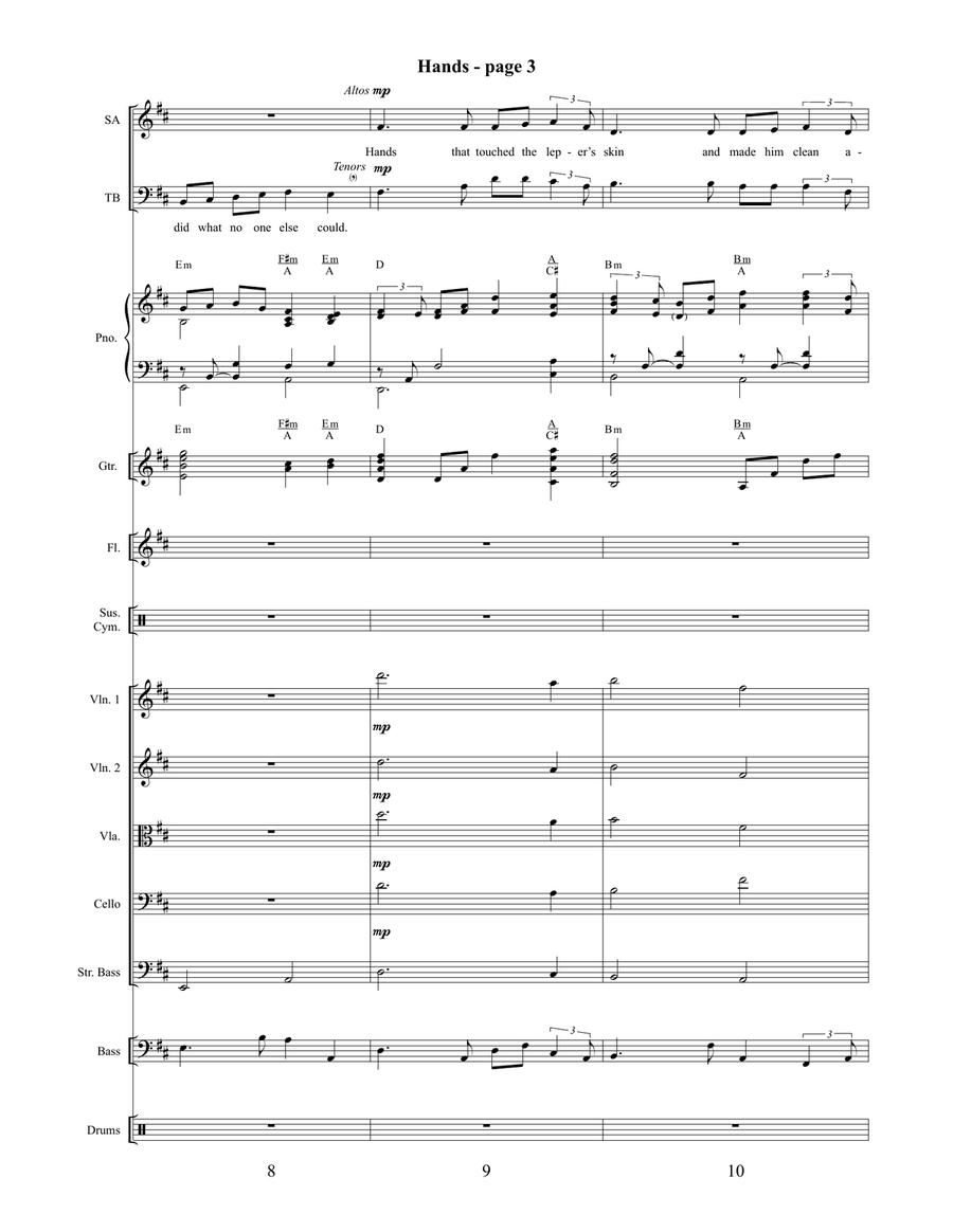 Hands Orchestration 4-Part scores gallery preview page 4