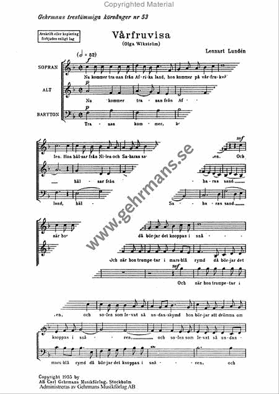 Varfruvisa 3-Part scores gallery preview page 2