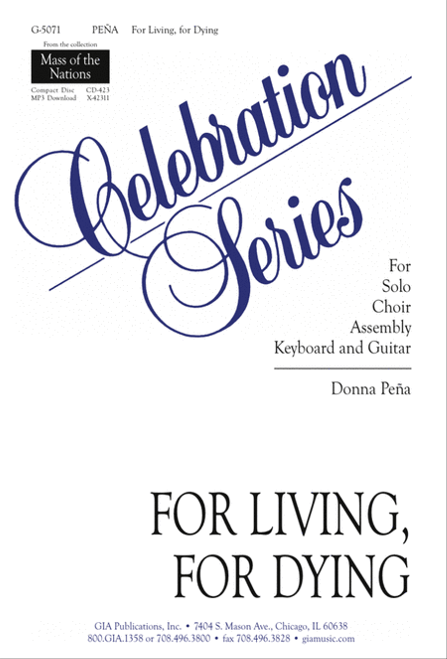 For Living, For Dying 4-Part scores gallery preview page 1
