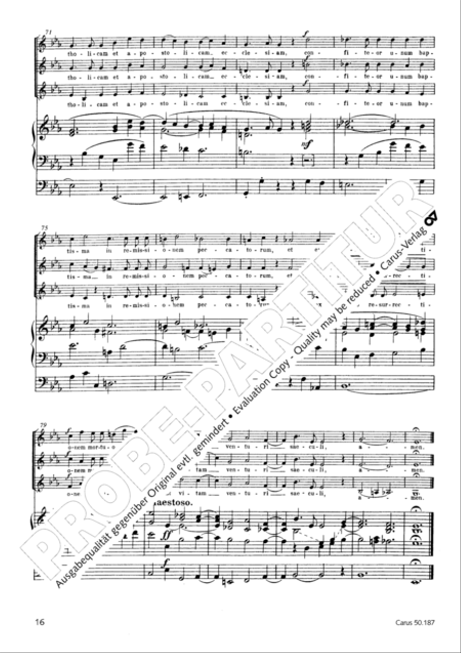 Mass in g minor SSA scores gallery preview page 17