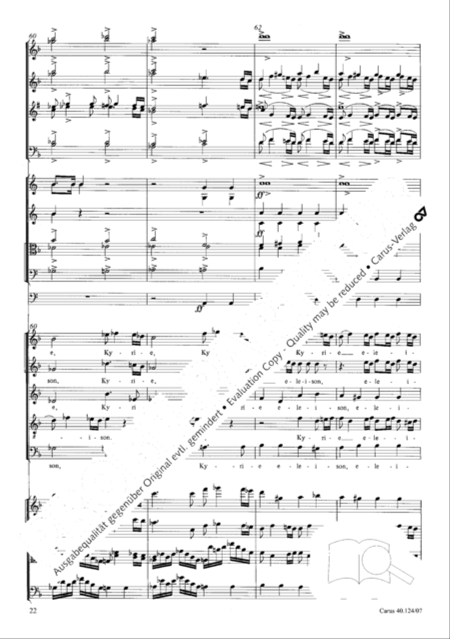 Kyrie in d + Herr Gott, dich loben wir Orchestra scores gallery preview page 23