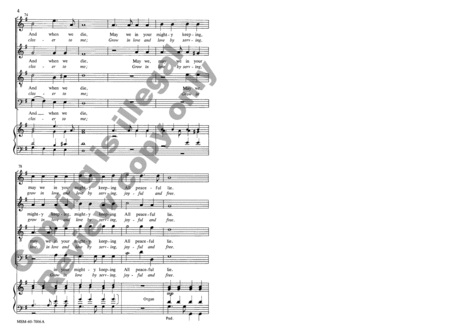 Go, My Children, with My Blessing God, Who Made the Earth and Heaven (Choral Score)