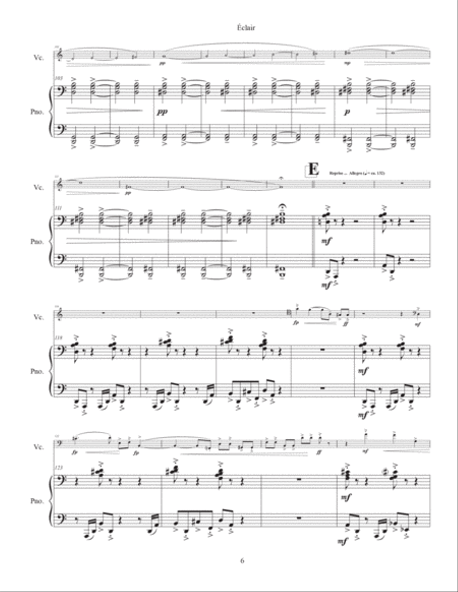 Éclair (2021) piano part Éclair (2021) piano part Piano Solo scores gallery preview page 6