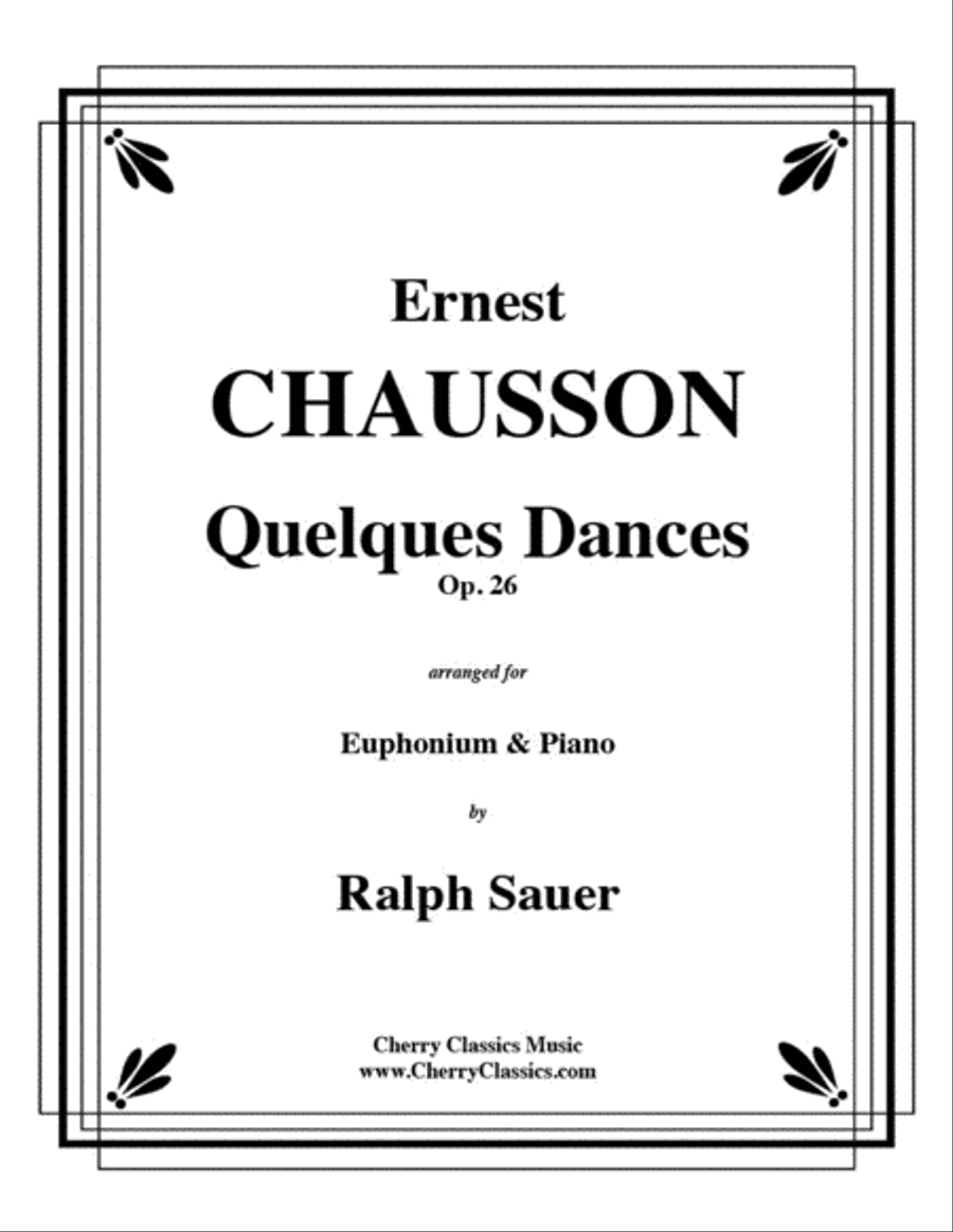 Quelques Dances, Op 26 for Euphonium and Piano Euphonium scores gallery preview page 1