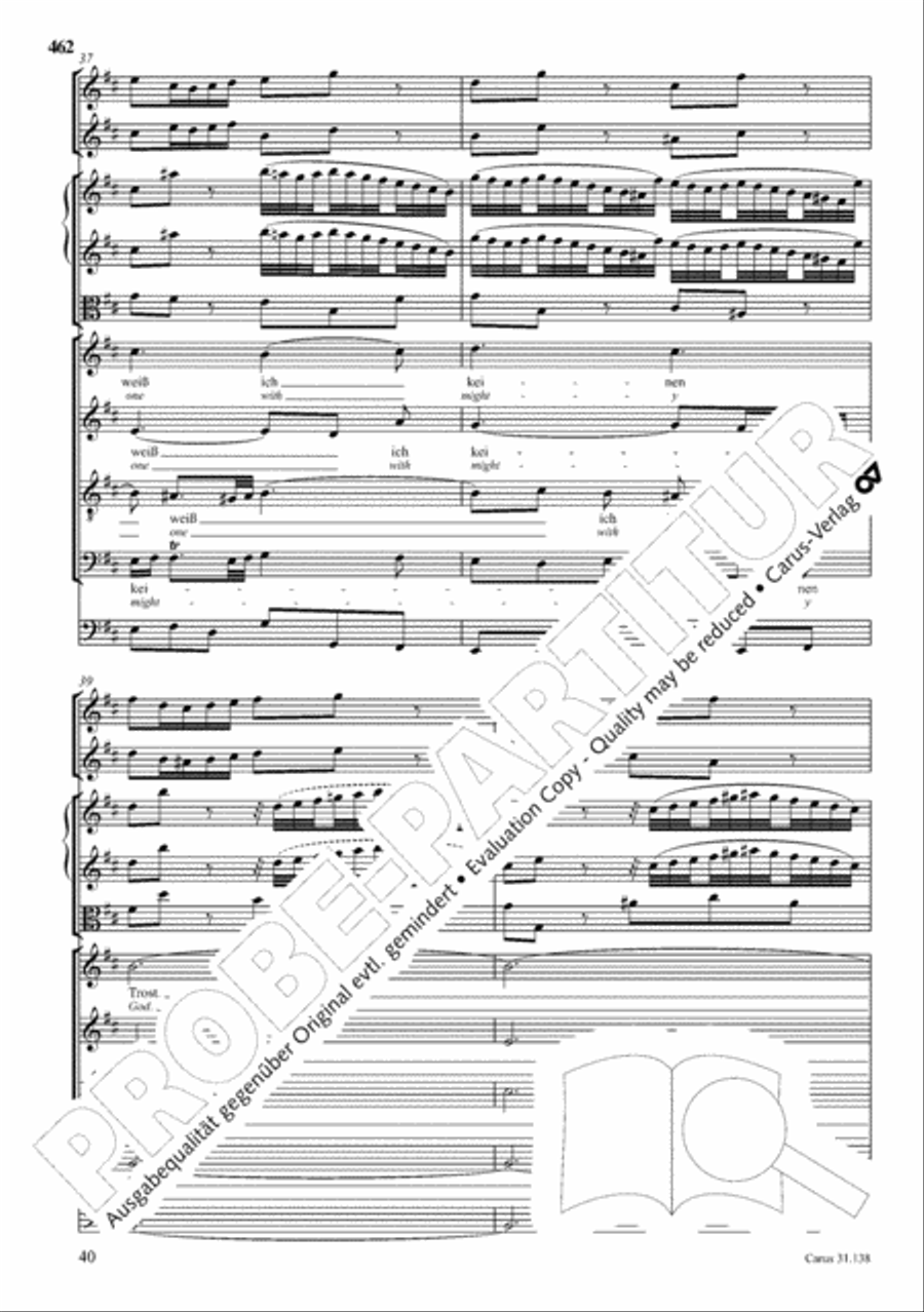 The Complete Sacred Vocal Works (Das geistliche Vokalwerk) Voice scores gallery preview page 463