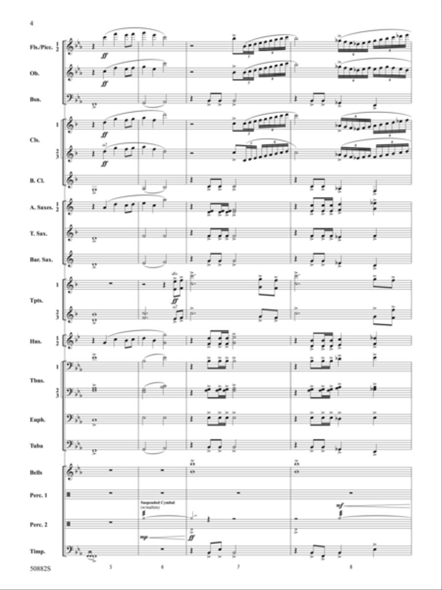 Pacific Crest: Score Concert Band scores gallery preview page 4