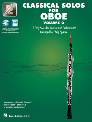 Book cover for Classical Solos for Oboe – Volume 2