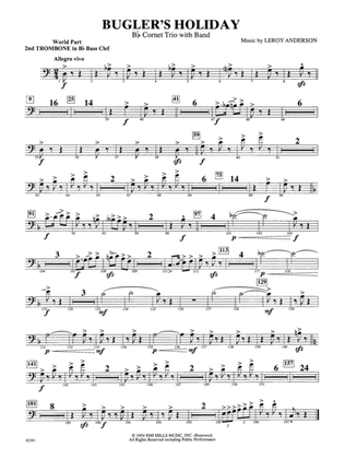 Bugler's Holiday (with Cornet Trio): WP 2nd B-flat Trombone B.C.