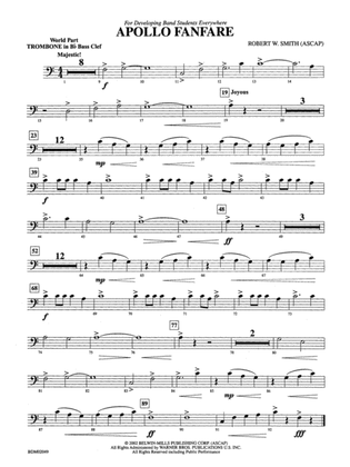 Apollo Fanfare: (wp) 1st B-flat Trombone B.C.