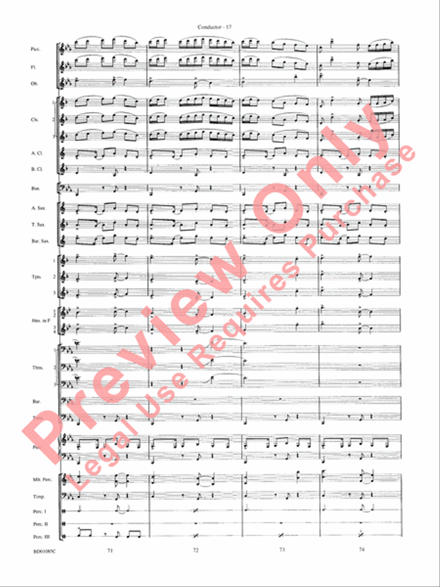 The Ascension Concert Band scores gallery preview page 20