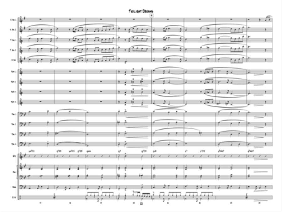 Twilight Dreams Jazz Ensemble scores gallery preview page 9