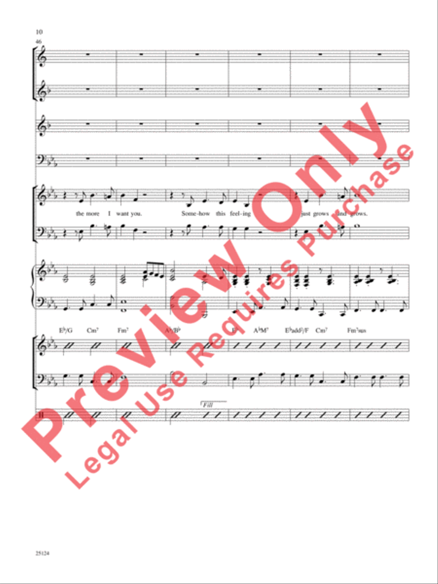 I Only Have Eyes for You / The More I See You Choir scores gallery preview page 11