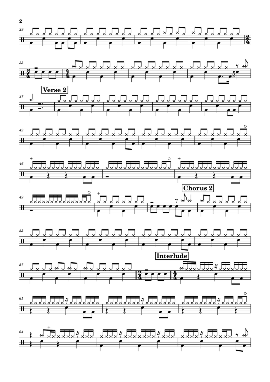 Burning Heart Drum Set scores gallery preview page 2