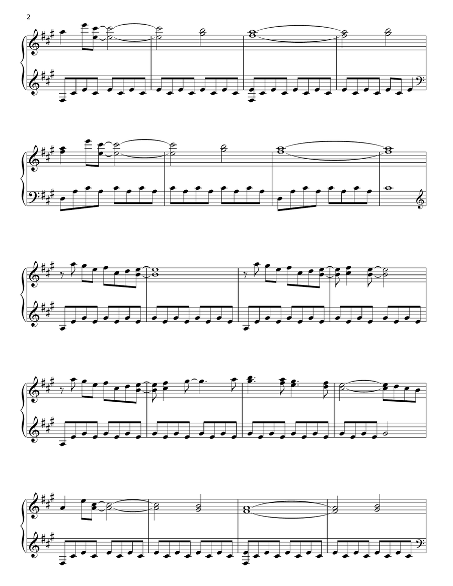 Water From The Moon Piano Solo scores gallery preview page 2