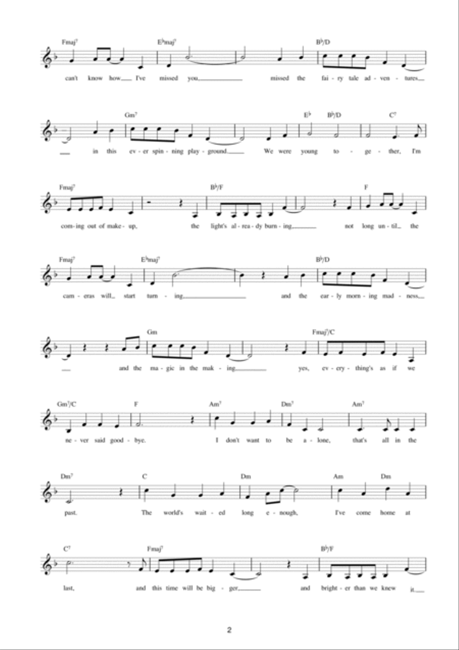 As If We Never Said Goodbye (from Sunset Boulevard) Piano scores gallery preview page 2