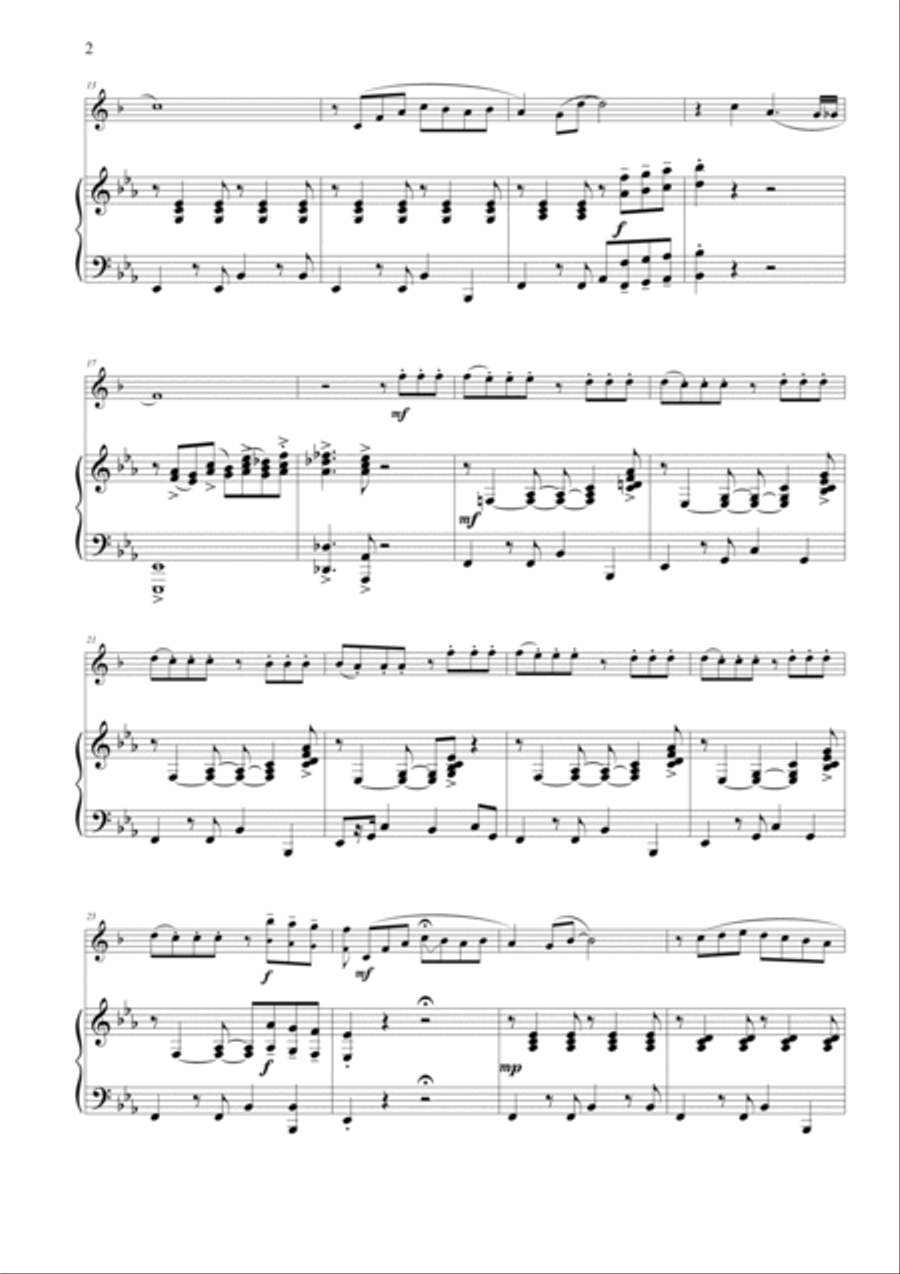 Cherry Pink And Apple Blossom White B-Flat Trumpet scores gallery preview page 3