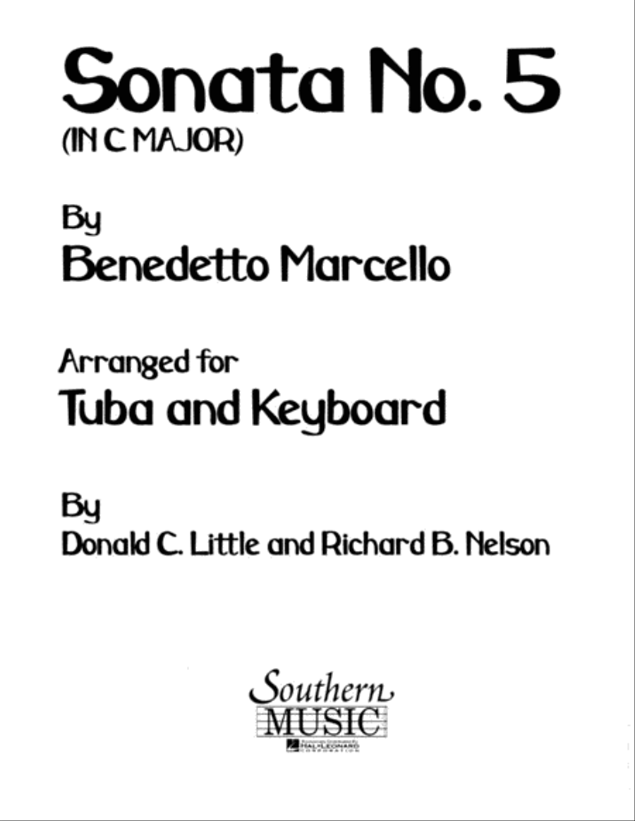 Sonata No. 5 in C Tuba scores gallery preview page 1