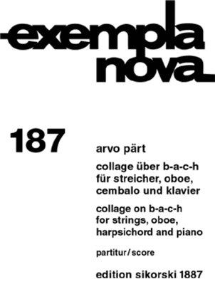Collage Unber Bach Sc Str/ob/cemb/pno