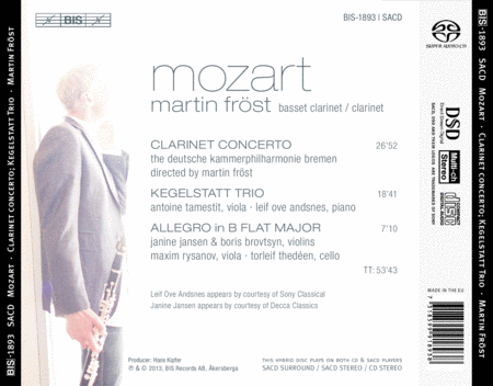 Martin Frost Plays Mozart