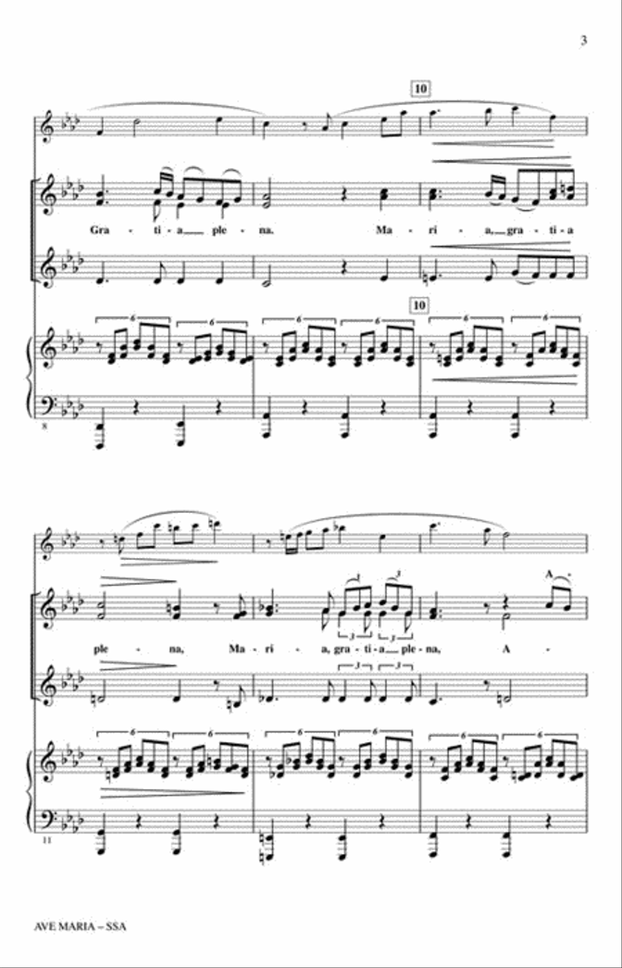 Ave Maria Ave Maria SSA scores gallery preview page 3