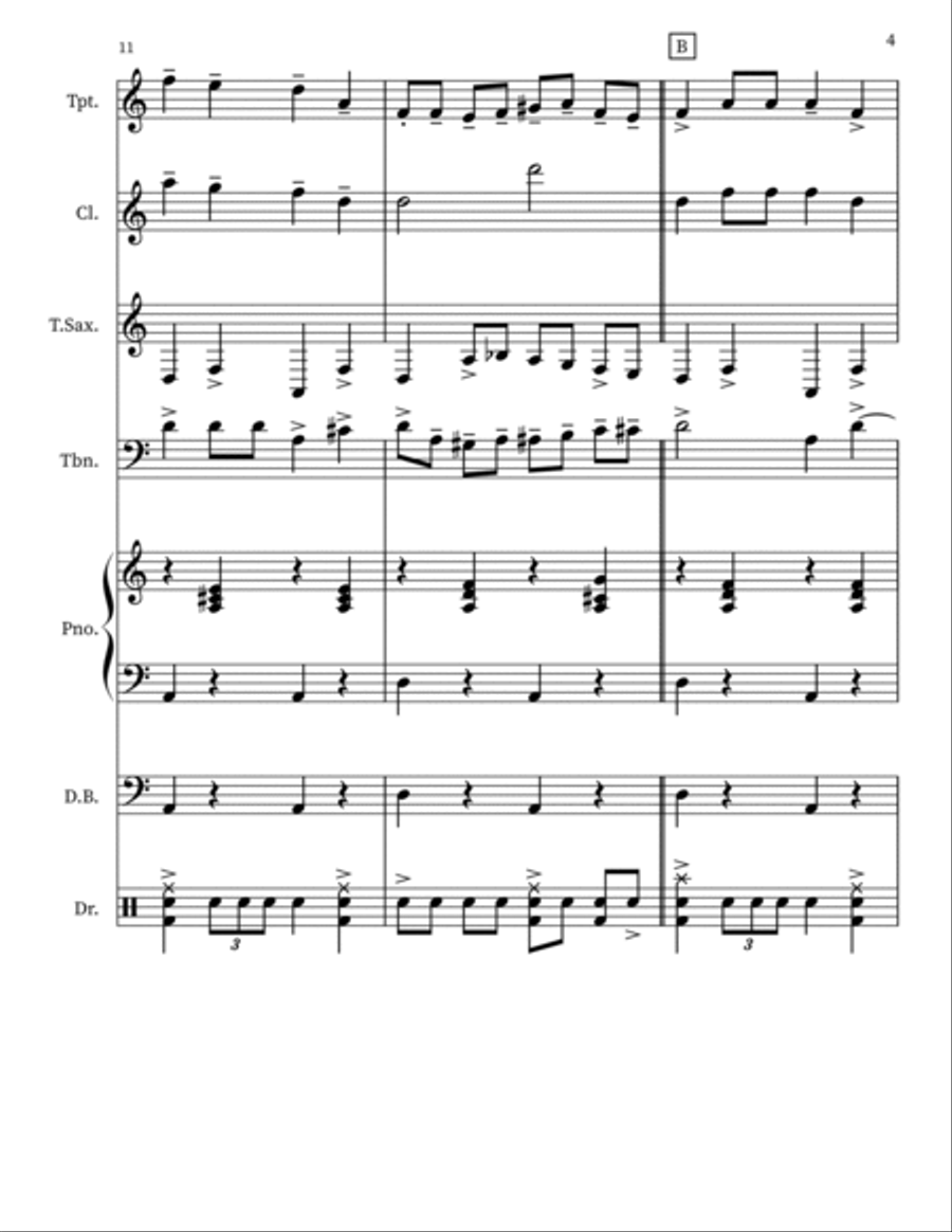 Jewish Wedding Dance Small Ensemble scores gallery preview page 4