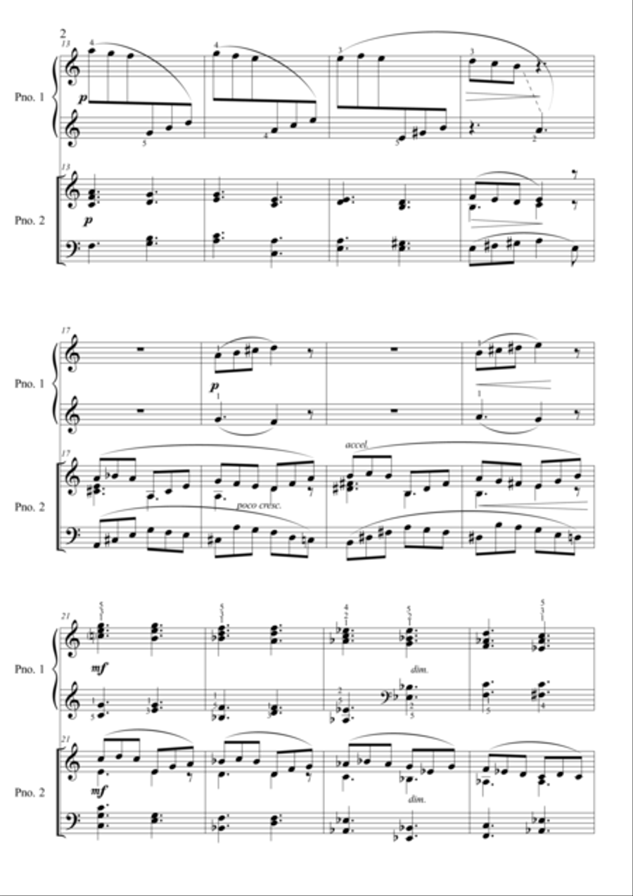 Duet for Two Pianos  - Chapter II in A minor image number null