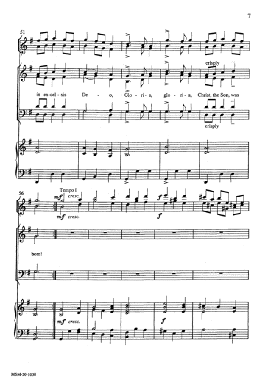 Love Came Down at Christmas 4-Part scores gallery preview page 5