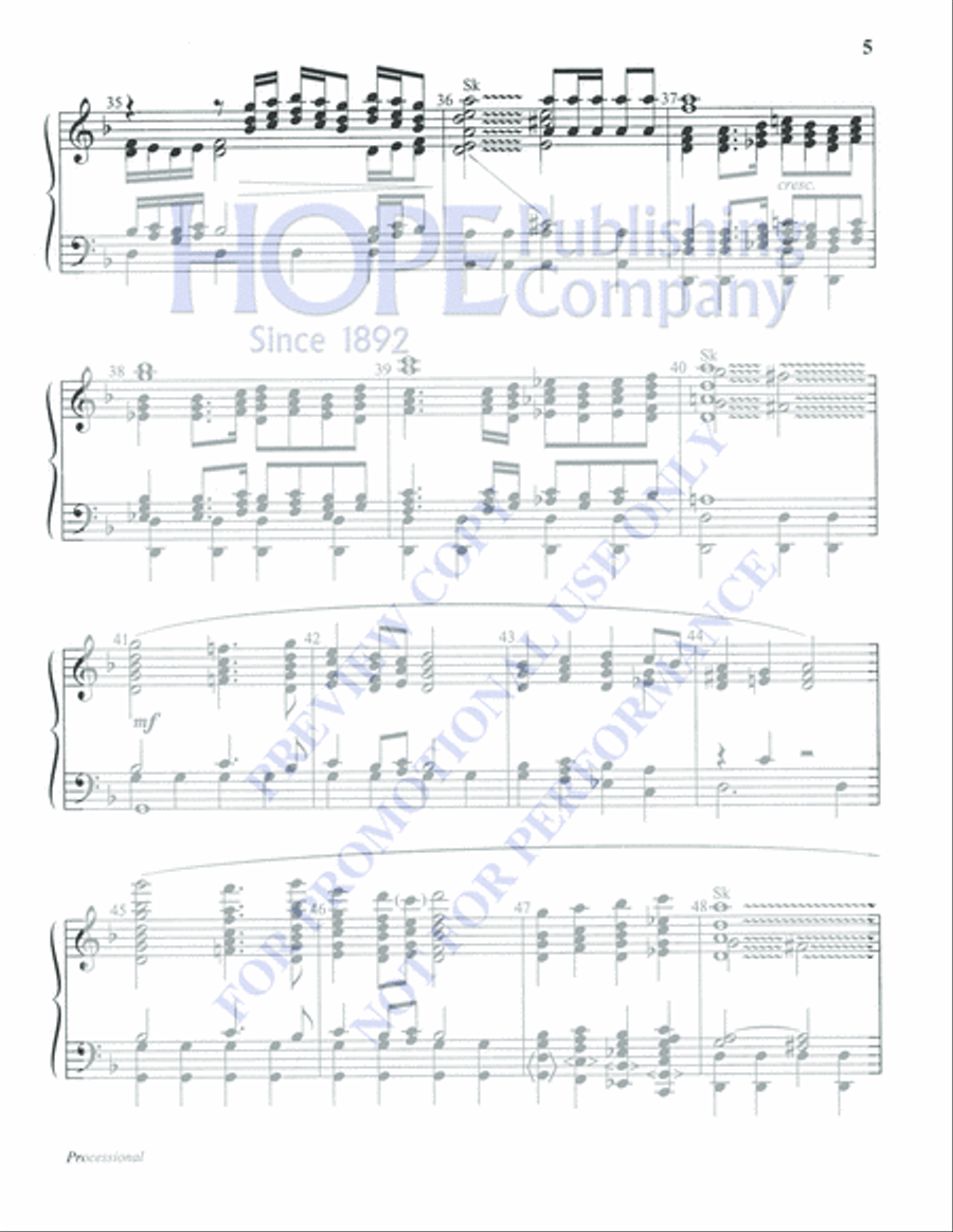 Processional 5-Octaves scores gallery preview page 5